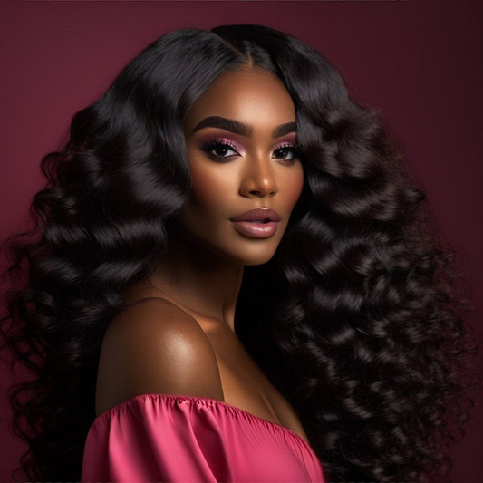 13x4 Glueless Lace Front Wig - Deep Wave