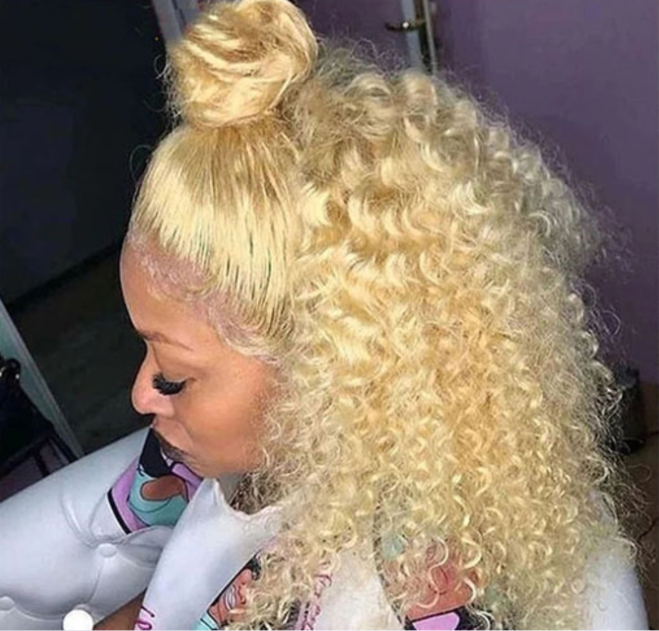 Blonde 13x4 Lace Front Wig - Short Curly