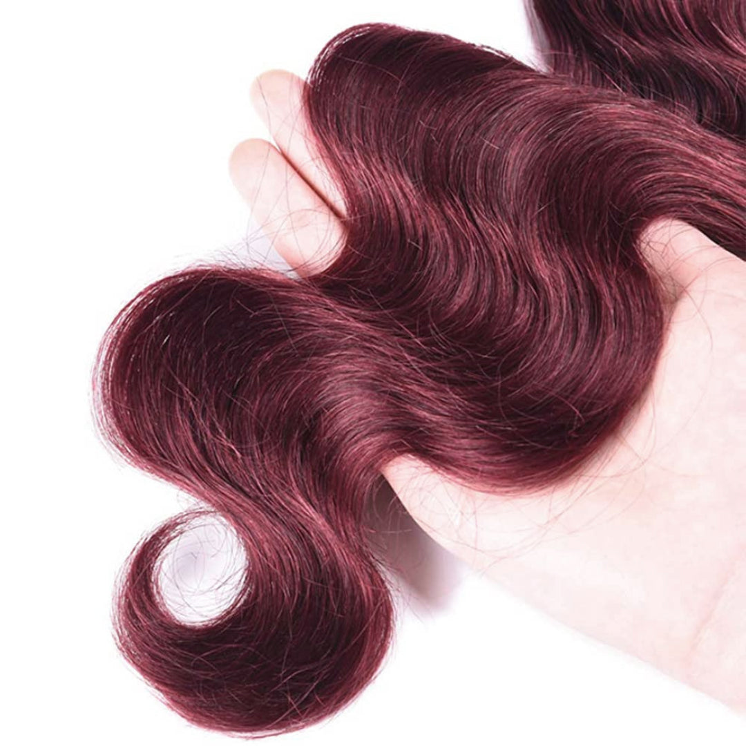 Brazilian Body Wave Bundle - Wine red