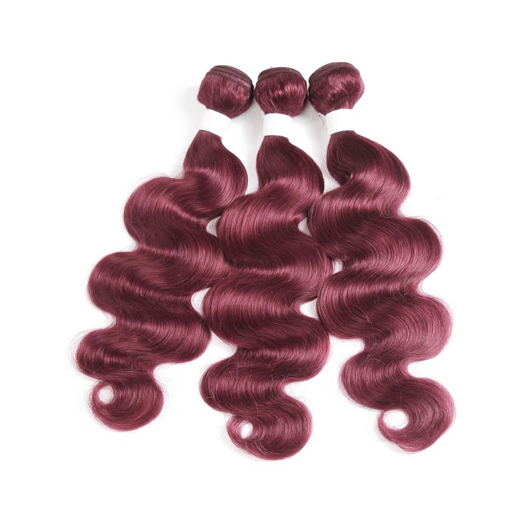 Brazilian Body Wave Bundle - Wine red