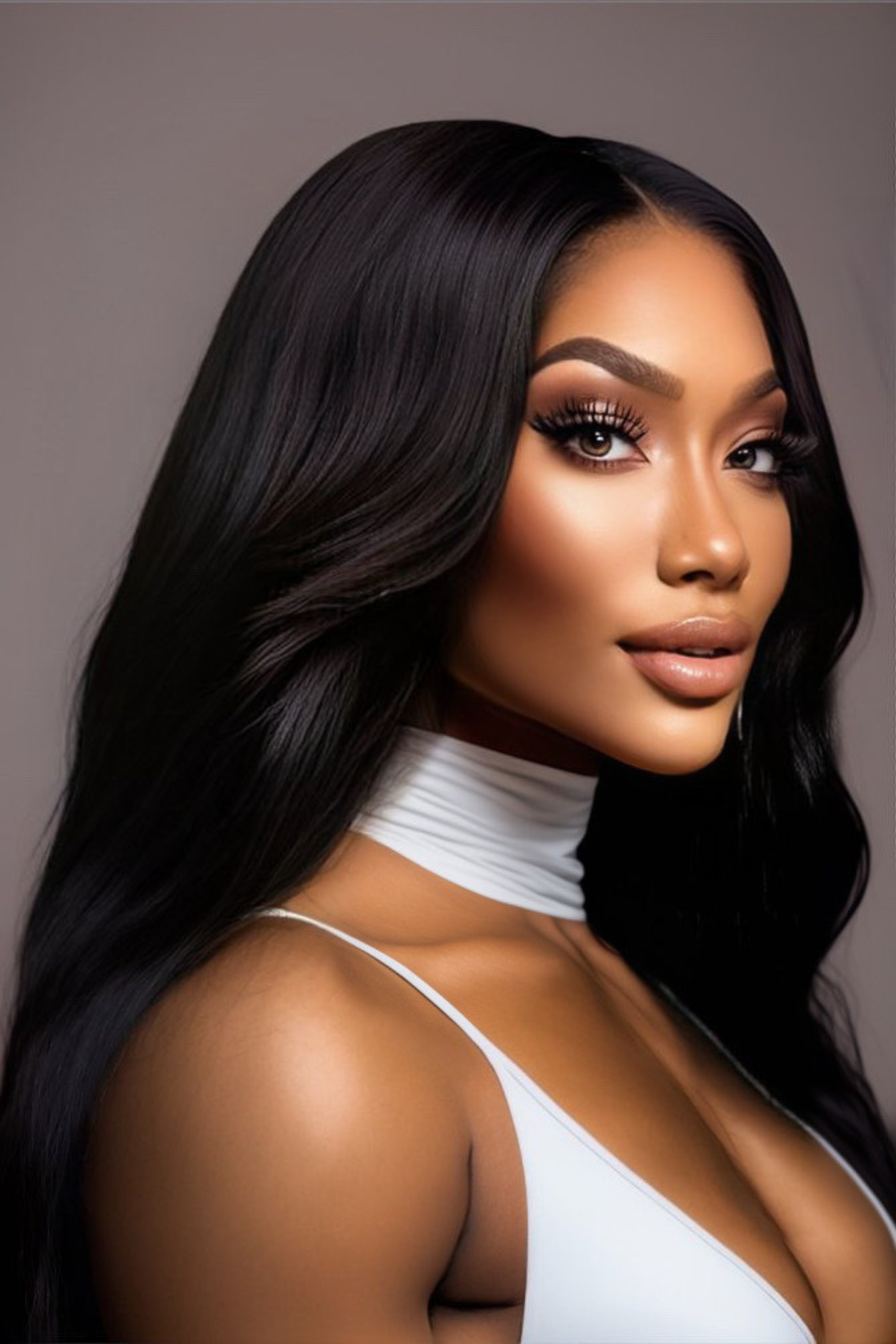 Peruvian Straight Lace Front Glueless Wig