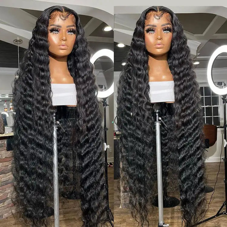 13x4 Glueless Lace Front Wig - Deep Wave