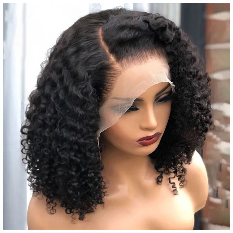 Brazilian Curly 360 Lace Front Short Wig