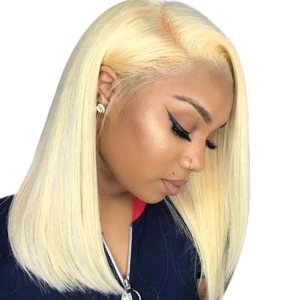 13x4 Lace Front Bob Glueless Wig - Blonde