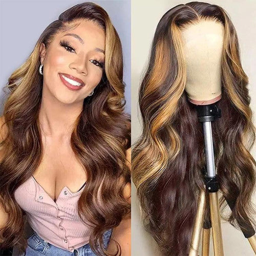 13x4 Pre-made Lace Front - Wavy Highlights