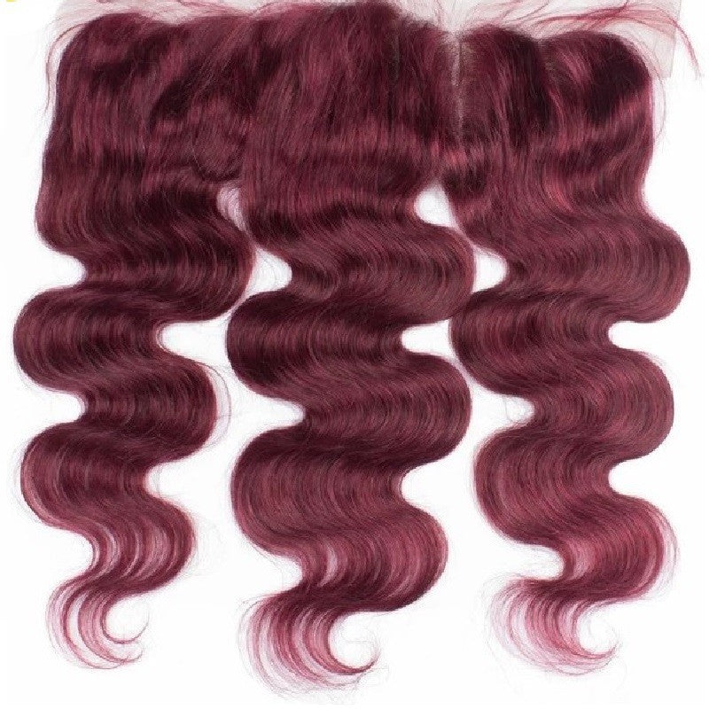 Body Wave Lace Frontal (13x4) - Wine Red